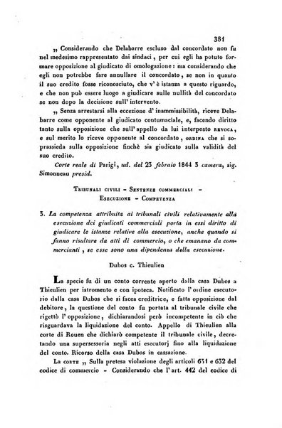 Giornale del Foro in cui si raccolgono le più importanti regiudicate dei supremi tribunali di Roma e dello Stato pontificio in materia civile