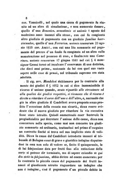 Giornale del Foro in cui si raccolgono le più importanti regiudicate dei supremi tribunali di Roma e dello Stato pontificio in materia civile