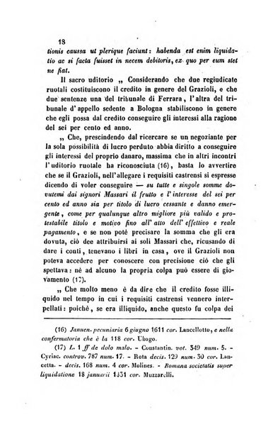 Giornale del Foro in cui si raccolgono le più importanti regiudicate dei supremi tribunali di Roma e dello Stato pontificio in materia civile