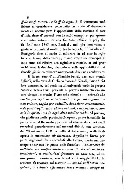 Giornale del Foro in cui si raccolgono le più importanti regiudicate dei supremi tribunali di Roma e dello Stato pontificio in materia civile