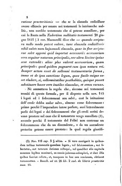 Giornale del Foro in cui si raccolgono le più importanti regiudicate dei supremi tribunali di Roma e dello Stato pontificio in materia civile