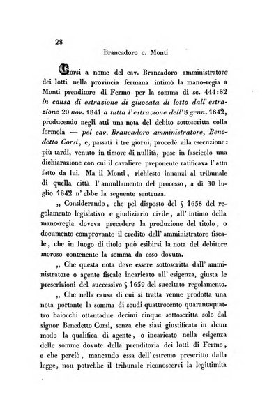 Giornale del Foro in cui si raccolgono le più importanti regiudicate dei supremi tribunali di Roma e dello Stato pontificio in materia civile