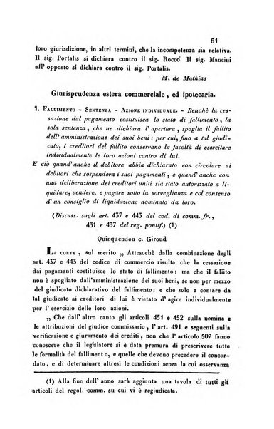 Giornale del Foro in cui si raccolgono le più importanti regiudicate dei supremi tribunali di Roma e dello Stato pontificio in materia civile