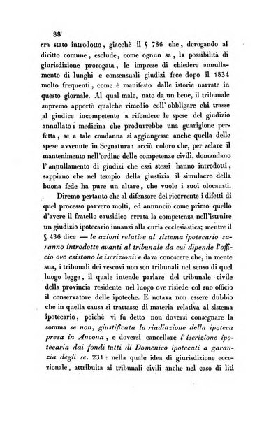 Giornale del Foro in cui si raccolgono le più importanti regiudicate dei supremi tribunali di Roma e dello Stato pontificio in materia civile