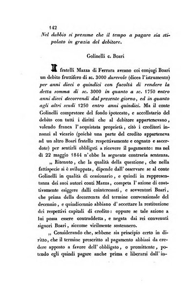 Giornale del Foro in cui si raccolgono le più importanti regiudicate dei supremi tribunali di Roma e dello Stato pontificio in materia civile