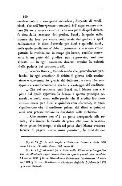 Giornale del Foro in cui si raccolgono le più importanti regiudicate dei supremi tribunali di Roma e dello Stato pontificio in materia civile