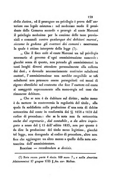 Giornale del Foro in cui si raccolgono le più importanti regiudicate dei supremi tribunali di Roma e dello Stato pontificio in materia civile