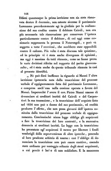 Giornale del Foro in cui si raccolgono le più importanti regiudicate dei supremi tribunali di Roma e dello Stato pontificio in materia civile