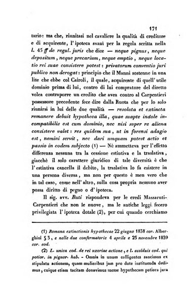 Giornale del Foro in cui si raccolgono le più importanti regiudicate dei supremi tribunali di Roma e dello Stato pontificio in materia civile