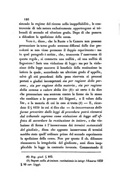 Giornale del Foro in cui si raccolgono le più importanti regiudicate dei supremi tribunali di Roma e dello Stato pontificio in materia civile