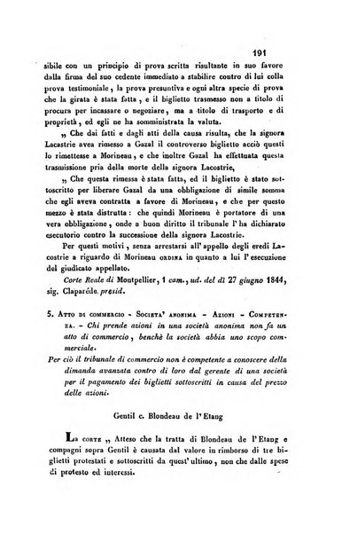 Giornale del Foro in cui si raccolgono le più importanti regiudicate dei supremi tribunali di Roma e dello Stato pontificio in materia civile