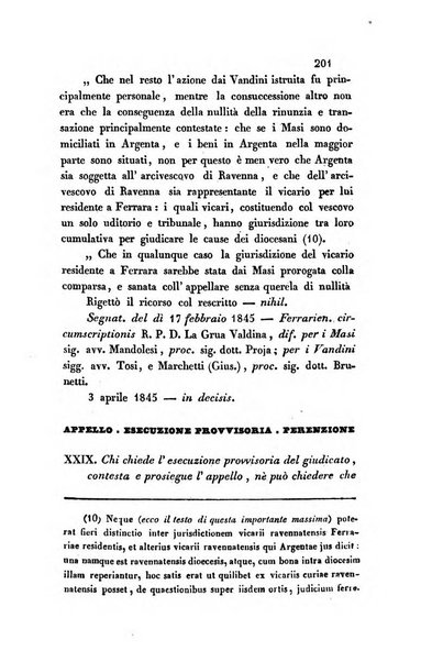 Giornale del Foro in cui si raccolgono le più importanti regiudicate dei supremi tribunali di Roma e dello Stato pontificio in materia civile