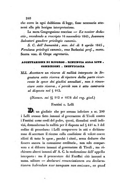 Giornale del Foro in cui si raccolgono le più importanti regiudicate dei supremi tribunali di Roma e dello Stato pontificio in materia civile