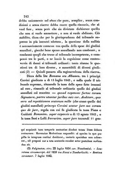 Giornale del Foro in cui si raccolgono le più importanti regiudicate dei supremi tribunali di Roma e dello Stato pontificio in materia civile