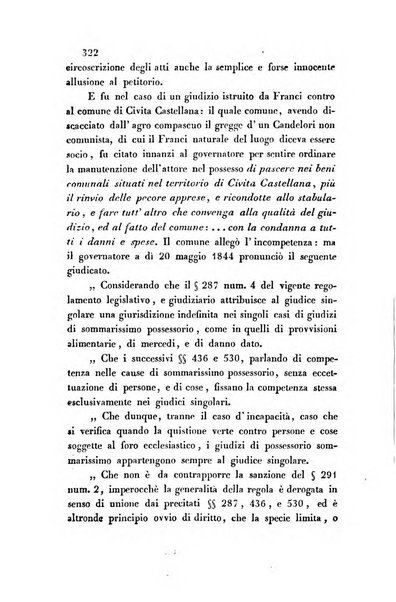 Giornale del Foro in cui si raccolgono le più importanti regiudicate dei supremi tribunali di Roma e dello Stato pontificio in materia civile