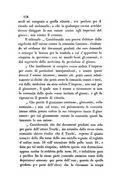 Giornale del Foro in cui si raccolgono le più importanti regiudicate dei supremi tribunali di Roma e dello Stato pontificio in materia civile