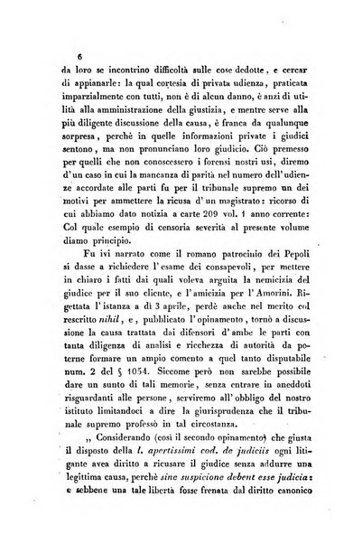 Giornale del Foro in cui si raccolgono le più importanti regiudicate dei supremi tribunali di Roma e dello Stato pontificio in materia civile