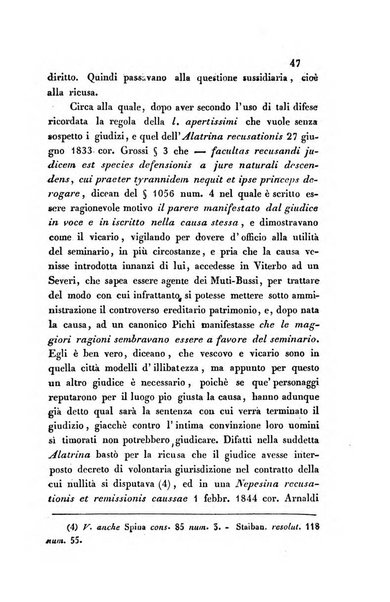 Giornale del Foro in cui si raccolgono le più importanti regiudicate dei supremi tribunali di Roma e dello Stato pontificio in materia civile