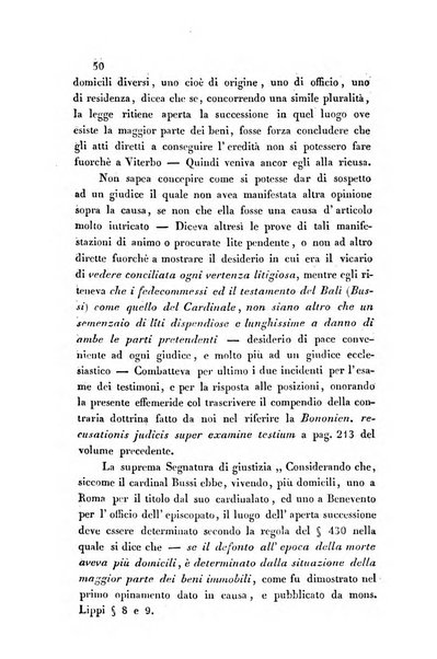 Giornale del Foro in cui si raccolgono le più importanti regiudicate dei supremi tribunali di Roma e dello Stato pontificio in materia civile