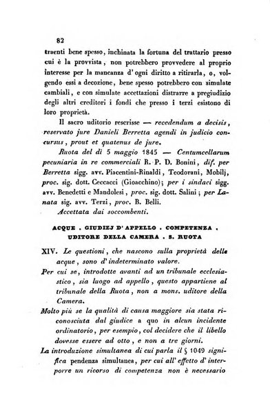 Giornale del Foro in cui si raccolgono le più importanti regiudicate dei supremi tribunali di Roma e dello Stato pontificio in materia civile