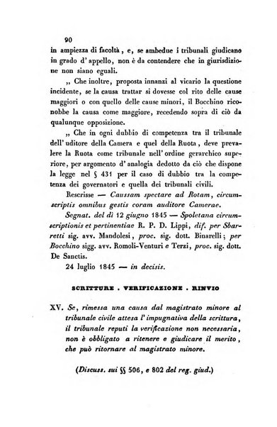 Giornale del Foro in cui si raccolgono le più importanti regiudicate dei supremi tribunali di Roma e dello Stato pontificio in materia civile