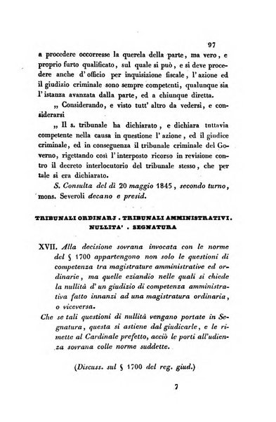 Giornale del Foro in cui si raccolgono le più importanti regiudicate dei supremi tribunali di Roma e dello Stato pontificio in materia civile