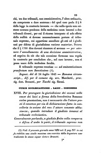 Giornale del Foro in cui si raccolgono le più importanti regiudicate dei supremi tribunali di Roma e dello Stato pontificio in materia civile