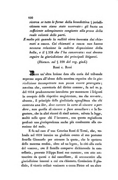 Giornale del Foro in cui si raccolgono le più importanti regiudicate dei supremi tribunali di Roma e dello Stato pontificio in materia civile