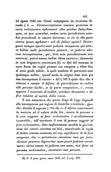 Giornale del Foro in cui si raccolgono le più importanti regiudicate dei supremi tribunali di Roma e dello Stato pontificio in materia civile