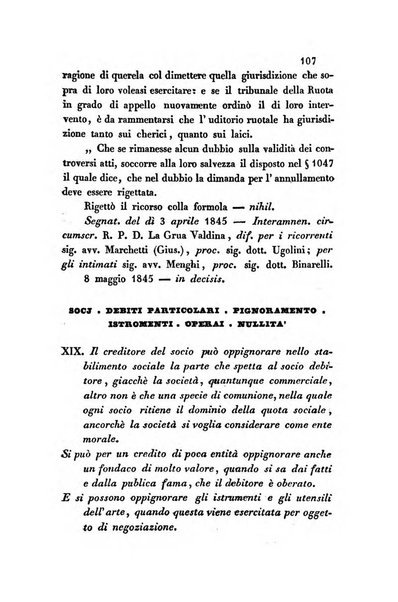 Giornale del Foro in cui si raccolgono le più importanti regiudicate dei supremi tribunali di Roma e dello Stato pontificio in materia civile