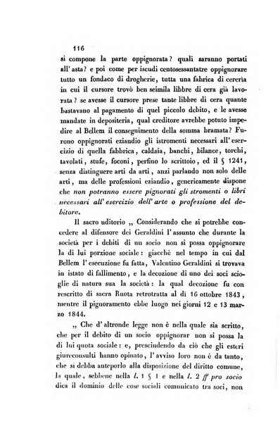 Giornale del Foro in cui si raccolgono le più importanti regiudicate dei supremi tribunali di Roma e dello Stato pontificio in materia civile