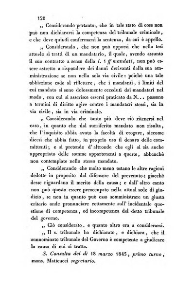 Giornale del Foro in cui si raccolgono le più importanti regiudicate dei supremi tribunali di Roma e dello Stato pontificio in materia civile