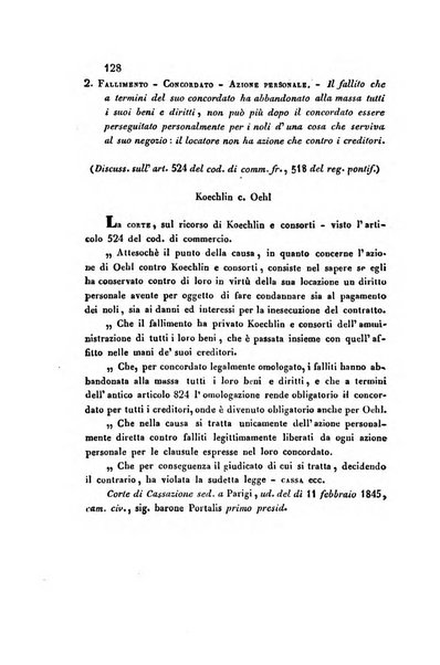 Giornale del Foro in cui si raccolgono le più importanti regiudicate dei supremi tribunali di Roma e dello Stato pontificio in materia civile