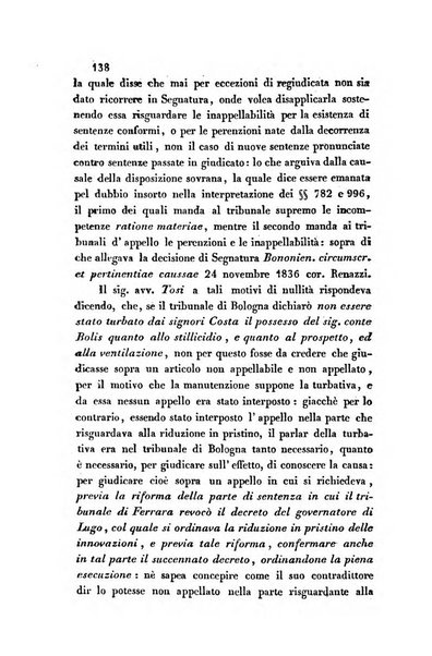 Giornale del Foro in cui si raccolgono le più importanti regiudicate dei supremi tribunali di Roma e dello Stato pontificio in materia civile