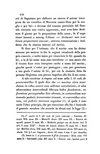 Giornale del Foro in cui si raccolgono le più importanti regiudicate dei supremi tribunali di Roma e dello Stato pontificio in materia civile