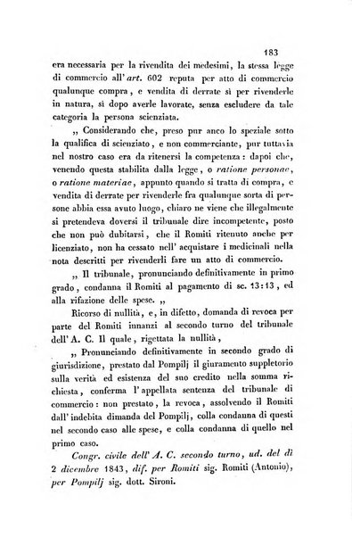 Giornale del Foro in cui si raccolgono le più importanti regiudicate dei supremi tribunali di Roma e dello Stato pontificio in materia civile