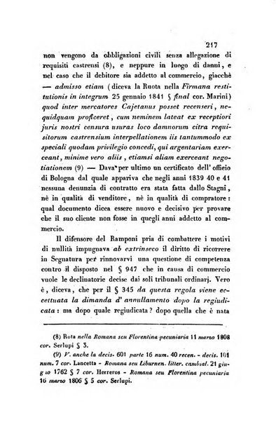 Giornale del Foro in cui si raccolgono le più importanti regiudicate dei supremi tribunali di Roma e dello Stato pontificio in materia civile