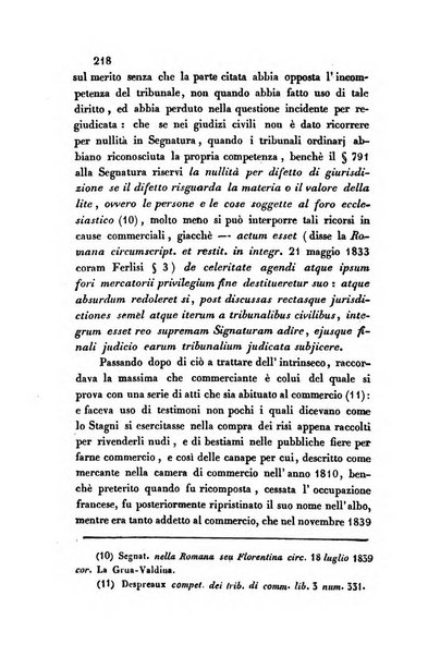 Giornale del Foro in cui si raccolgono le più importanti regiudicate dei supremi tribunali di Roma e dello Stato pontificio in materia civile