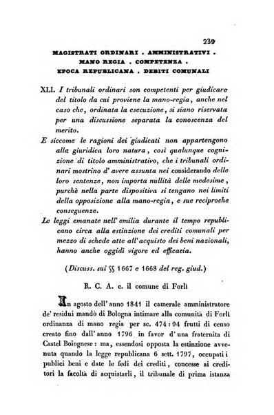 Giornale del Foro in cui si raccolgono le più importanti regiudicate dei supremi tribunali di Roma e dello Stato pontificio in materia civile