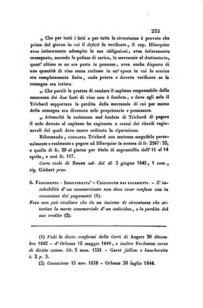 Giornale del Foro in cui si raccolgono le più importanti regiudicate dei supremi tribunali di Roma e dello Stato pontificio in materia civile