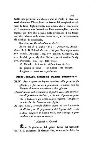 Giornale del Foro in cui si raccolgono le più importanti regiudicate dei supremi tribunali di Roma e dello Stato pontificio in materia civile