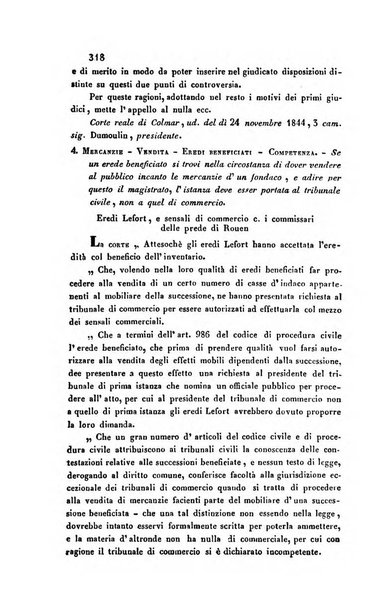 Giornale del Foro in cui si raccolgono le più importanti regiudicate dei supremi tribunali di Roma e dello Stato pontificio in materia civile