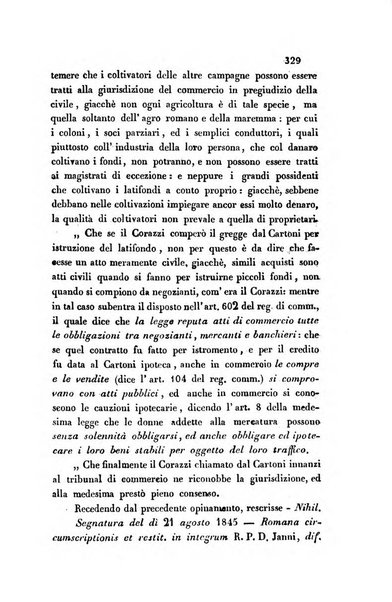 Giornale del Foro in cui si raccolgono le più importanti regiudicate dei supremi tribunali di Roma e dello Stato pontificio in materia civile