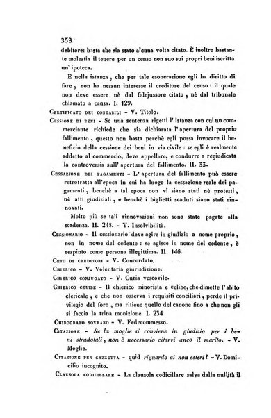 Giornale del Foro in cui si raccolgono le più importanti regiudicate dei supremi tribunali di Roma e dello Stato pontificio in materia civile