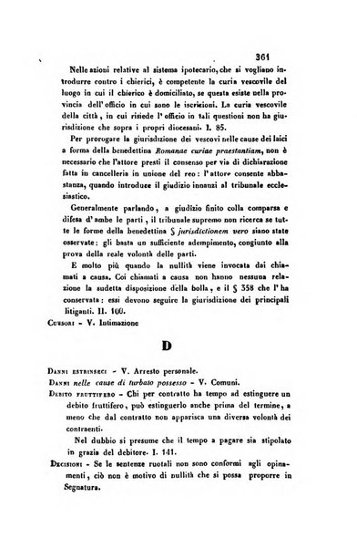 Giornale del Foro in cui si raccolgono le più importanti regiudicate dei supremi tribunali di Roma e dello Stato pontificio in materia civile