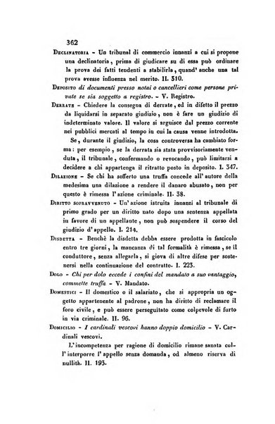 Giornale del Foro in cui si raccolgono le più importanti regiudicate dei supremi tribunali di Roma e dello Stato pontificio in materia civile