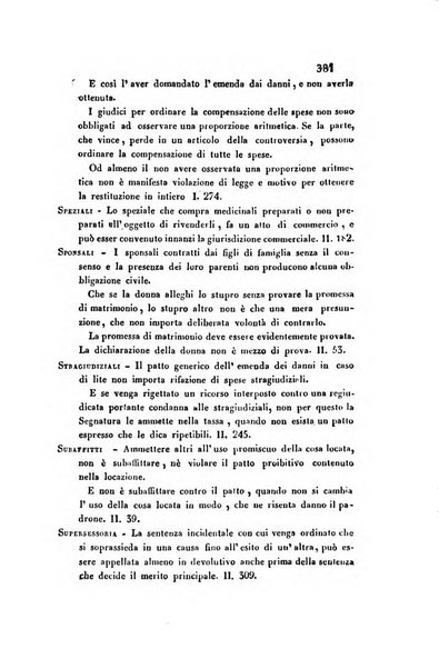 Giornale del Foro in cui si raccolgono le più importanti regiudicate dei supremi tribunali di Roma e dello Stato pontificio in materia civile