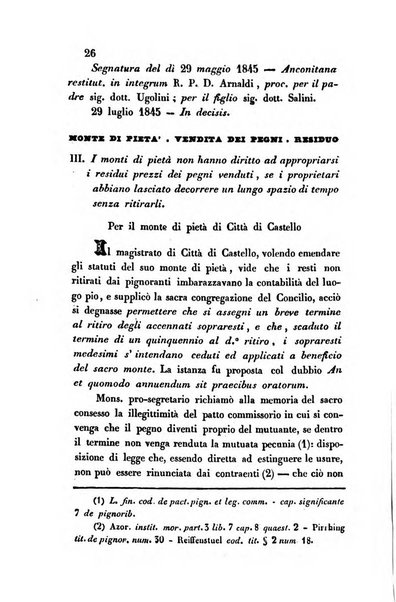 Giornale del Foro in cui si raccolgono le più importanti regiudicate dei supremi tribunali di Roma e dello Stato pontificio in materia civile