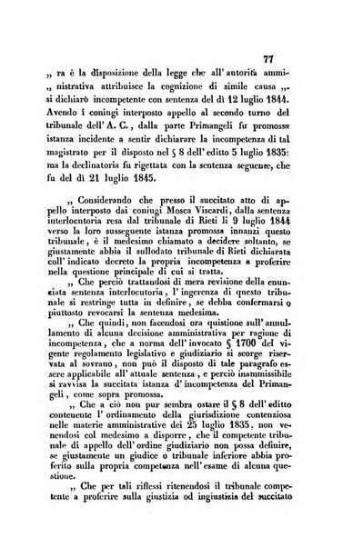 Giornale del Foro in cui si raccolgono le più importanti regiudicate dei supremi tribunali di Roma e dello Stato pontificio in materia civile