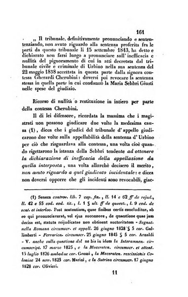 Giornale del Foro in cui si raccolgono le più importanti regiudicate dei supremi tribunali di Roma e dello Stato pontificio in materia civile